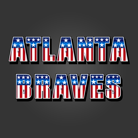 Atlanta Braves American Captain Logo vinyl decal